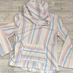 Roxy Pastel Striped Hoodie for Kids